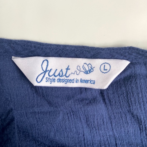 EUC. Just BEE Blue Anchor Beach Cover-Up - Picture 3 of 3